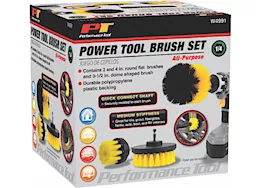 Performance tool 3-piece power tool brush set