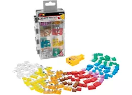 Performance tool 113-piece auto fuse kit with tester