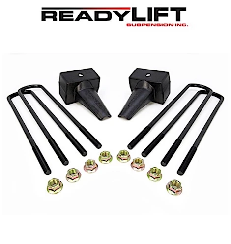 ReadyLift Suspension 4in tapered rear block kit 1 drive shaft 11-16 f250/f350/f450 Main Image