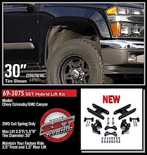 ReadyLift Suspension 2.25in front w/1.5in rear sst lift kit 04-12 chevy/gmc colorado/canyon rwd Main Image