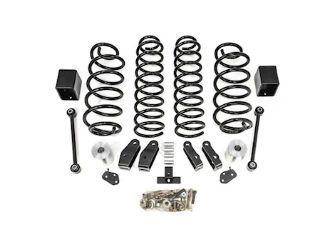 ReadyLift Suspension 2.5IN COIL SPRING LIFT KIT(BLACK SPRING W/SHOCK EXTENSIONS)18-C JEEP JL WRANGLER RUBICON 4WD