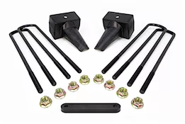 ReadyLift Suspension 4in flat rear block kit w/carrier bearing spacer 2 drive shaft 99-10 f250/f350/f450