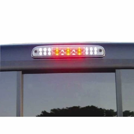 Recon Truck Accessories 99-06 gm silverado/sierra red led 3rd brake light kit w/white led cargo lights clear lens Main Image