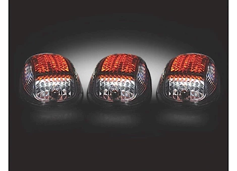 Recon Truck Accessories 99-14 dodge 2500/3500 hd cab light kit smoke lens w/strobe leds and amber running light leds (5pc) Main Image