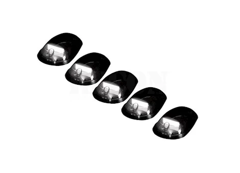 Recon Truck Accessories 09-19 RAM 2500/3500 5PC CAB ROOF LIGHT SET OLED SMOKED LENS IN WHITE