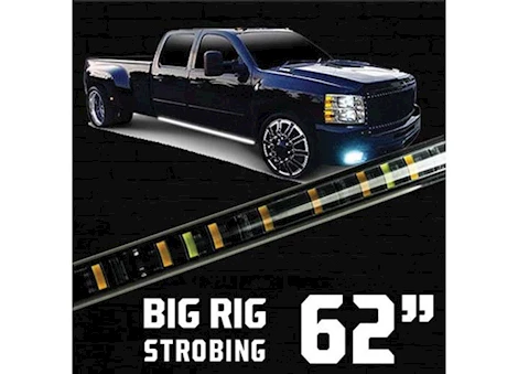 Recon Truck Accessories 62IN BIG RIG STROBING LED RUNNING LIGHT KIT