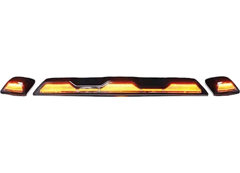 Recon Truck Accessories 20-C SILVERADO/SIERRA  AMBER CAB  ROOF LIGHT LENS W/ LED AMBER INC WIRING KIT