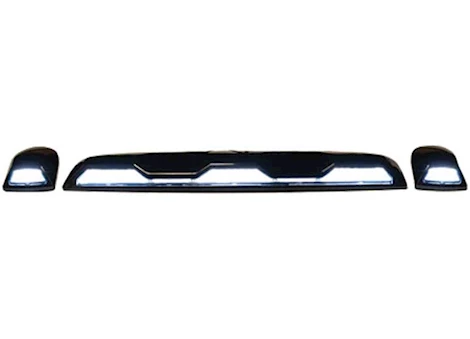 Recon Truck Accessories 20-C SILVERADO/SIERRA CLEAR CAB ROOF LIGHT LENS W/ LED WHITE INC WIRING KIT