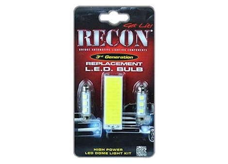 Recon Truck Accessories 99-14 superduty/97-03 f150 high power dome light set led replacement-2 sets req Main Image