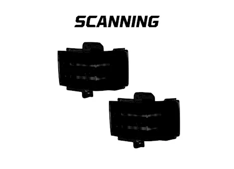 Recon Truck Accessories 17-c f250/f350/f450 sd side mirror lens w/white led run light/amb scan led ts/white led spot light Main Image