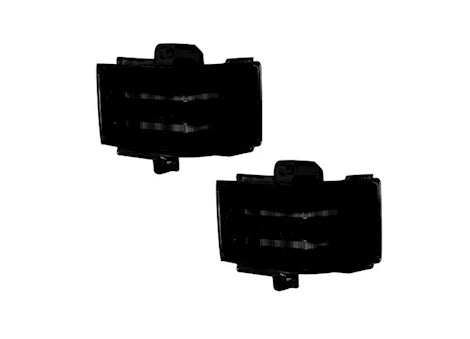 Recon Truck Accessories 17-c f250/f350/f450 sd side mirror lenses(2 pc set)w/white led rls/amber flashing led tss Main Image