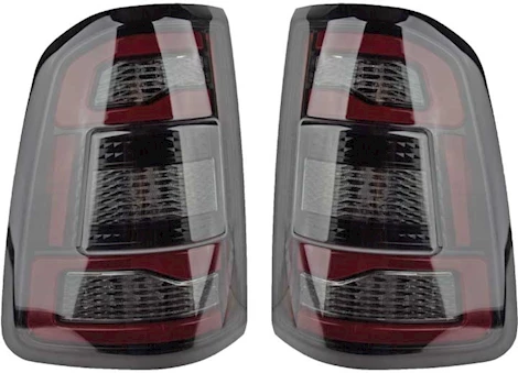 Recon Truck Accessories 19-c ram 1500 oled tail lights(repl factory oem halogen tail lights)-smoked lens Main Image