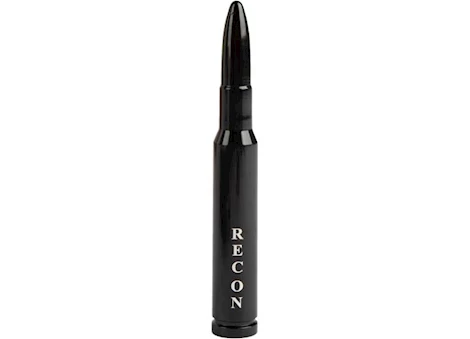 Recon Truck Accessories .50 cal bullet shaped extended range aluminum 8in shorty antenna black Main Image