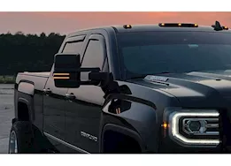 Recon Truck Accessories 14-19 silverado/sierra side mirror lenses w/ scanning clear turn signals smoked lens