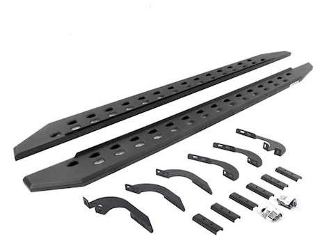 Go Rhino 05-c tacoma double cab 87in rb10 slim line running boards complete set Main Image
