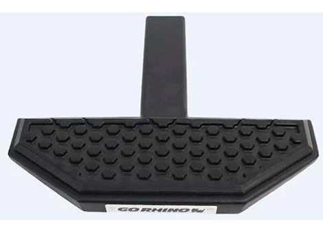 Go Rhino 2IN HITCH RECEIVERS UNIVERSAL HITCH STEP WITH HEX PATTERN STEP PAD BLACK