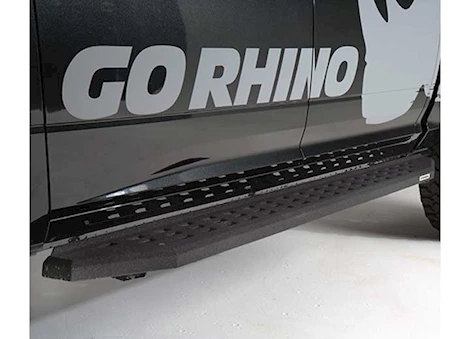 Go Rhino 19-c silverado 1500/sierra 1500 crew cab rb20 steel running boards w/bedliner material coating Main Image