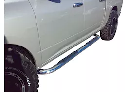 Go Rhino 04-14 f150 super crew cab 4in 1000 series-complete kit:sidestep+brackets polished