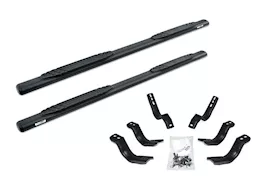 Go Rhino 05-23 tacoma double cab 4in 1000 series-complete kit:sidestep+brackets textured