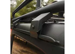 Go Rhino Roof rack rain gutter drip rail mounts-4pc kit black mount kits