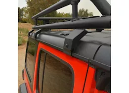 Go Rhino Roof rack rain gutter drip rail mounts-6pc kit black mount kits