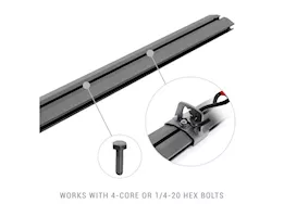 Go Rhino Side rail accessory kit for xrs cross bars 37 3/4in black