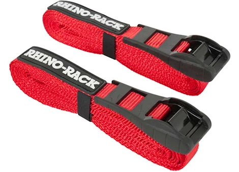 Rhino-Rack USA 14ft tie down straps w/ buckle protector - red Main Image