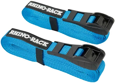 Rhino-Rack USA 18ft tie down straps w/ buckle protector - blue Main Image