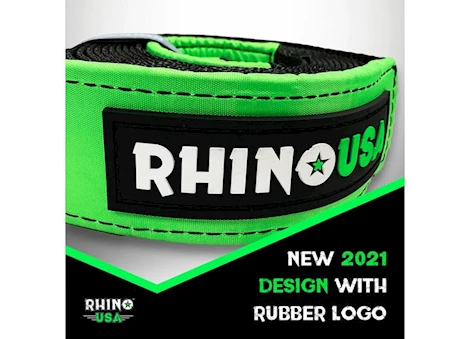 Rhino USA 3in x 20ft ultimate recovery tow strap Main Image