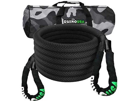 Rhino USA Kinetic energy recovery rope 1.25in x 30ft black Main Image