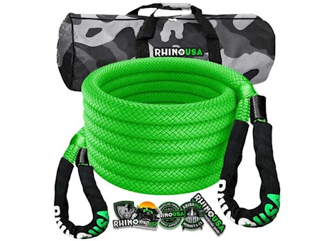 Rhino USA 1IN X 30FT KINETIC ENERGY RECOVERY ROPE GREEN
