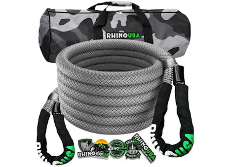 Rhino USA 7/8IN X 20FT KINETIC ENERGY RECOVERY ROPE GRAY