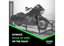 Rhino USA Soft loops motorcycle tie-down set 1.7in x 17in (4-pack) orange