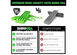 Rhino USA Recovery traction boards (pair) green