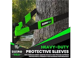 Rhino USA Recovery tow strap 3in x 30ft black