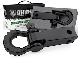 Rhino USA Shackle hitch receiver w/ d-ring black