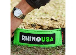 Rhino USA Recovery tow strap 4in x 30ft black