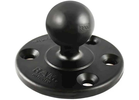 Ram mounts large round plate w/ ball and steel reinforced bolt Main Image