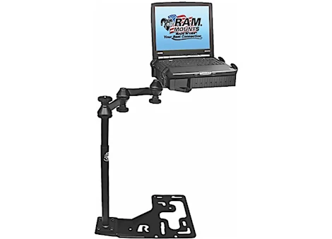 Ram mounts no-drill universal laptop mount for heavy duty trucks Main Image