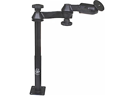 Ram mounts tele-pole w/ 12in & 9in poles, double swing arms & round plate Main Image