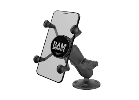 RAM MOUNTS X-GRIP HIGH-STRENGTH COMPOSITE PHONE MOUNT W/ DRILL-DOWN BASE