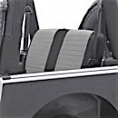 Smittybilt 80-95 cj & wrangler (yj) xrc seat cover - rear - black sides/ gray center