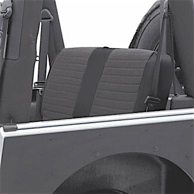 Smittybilt 08-12 wrangler (jk) - 4 door xrc seat cover - rear - black sides/ black center Main Image