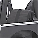 Smittybilt 08-12 wrangler (jk) - 4 door xrc seat cover - rear - black sides/ black center