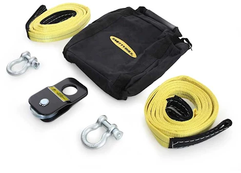 Smittybilt WINCH ACCESSORY KIT - ATV - INCLUDES SNATCH BLOCK, PAIR OF SHACKLES, PAIR OF STRAPS