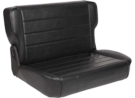 Smittybilt 86-95 cj & wrangler (yj) seat - rear - fold & tumble - vinyl black Main Image