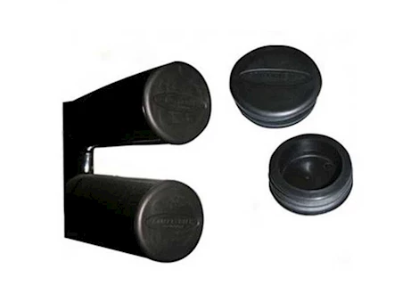 Smittybilt Tubular bumper - end caps - 3in tube - pair - black Main Image