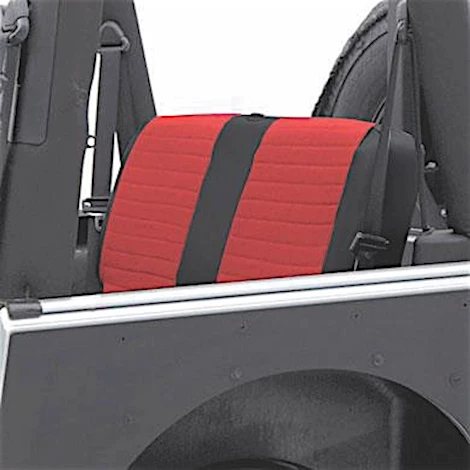 Smittybilt 08-12 wrangler (jk) - 4 door xrc seat cover - rear - black sides/ red center Main Image