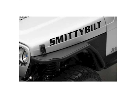Smittybilt 87-95 wrangler yj xrc armor front tube fenders w/3in flare; black textured Main Image
