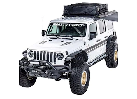 Smittybilt 18-c jeep wrangler jl 4dr xrc front and rear flat fender flare set of four Main Image